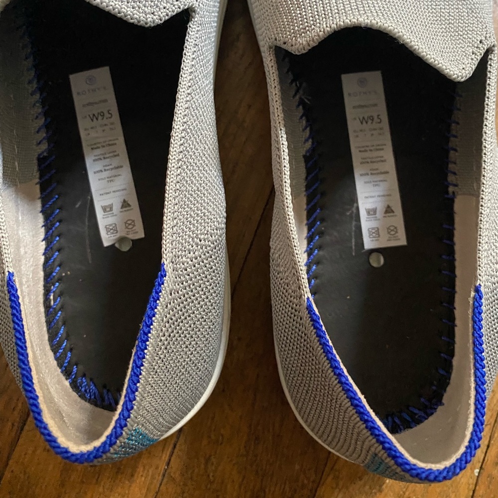 EUC Rothy’s 9.5 RARE Iridescent Reflective Slip on Sneakers - Picture 7 of 7